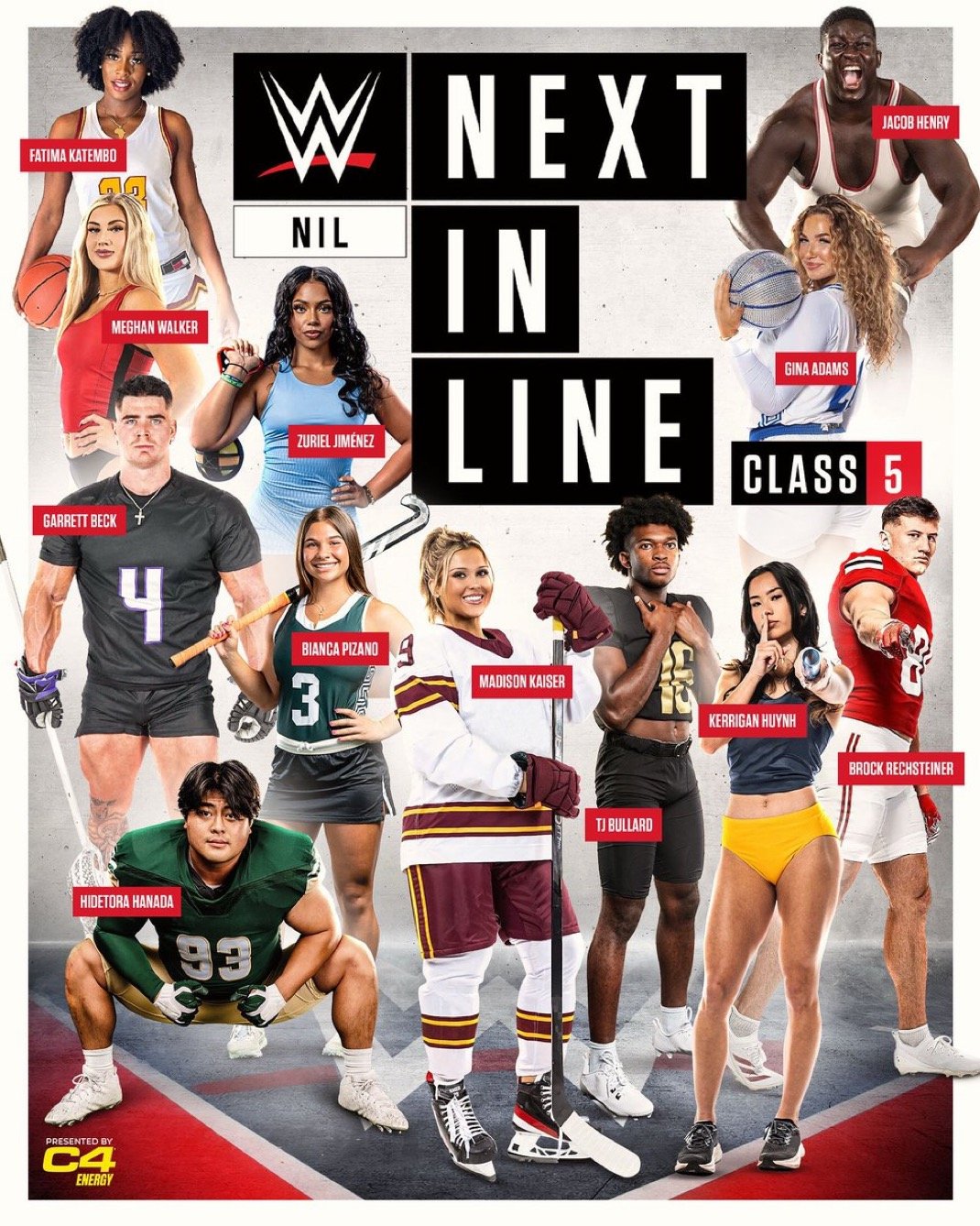 Read more about the article WWE Welcomes Class 5 of the NIL Program: A Dynamic Fusion of Athleticism, Legacy, and Superstar Potential