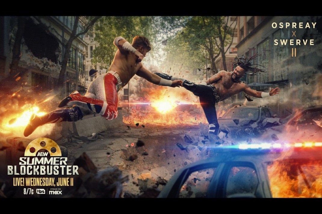 Read more about the article AEW Summer Blockbuster Preview – June 11, 2025: Forbidden Door Rematch Headlines, Winner-Takes-All Contract Signing, TayJay Reunites, and Mistico Returns Ahead of Grand Slam