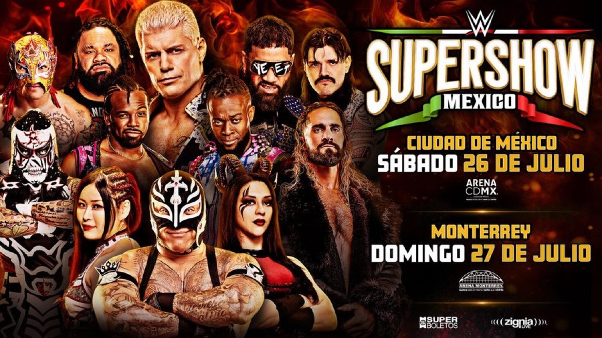 Read more about the article WWE Supershow Heads Back to Mexico for Two-Night Spectacle in July — Raw, SmackDown, and AAA Stars Collide in Historic Return