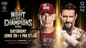 Read more about the article WWE Night of Champions Preview – June 28, 2025: Royalty Will Rise, Gold Will Be Tested, and a Street Fight Erupts in the Desert