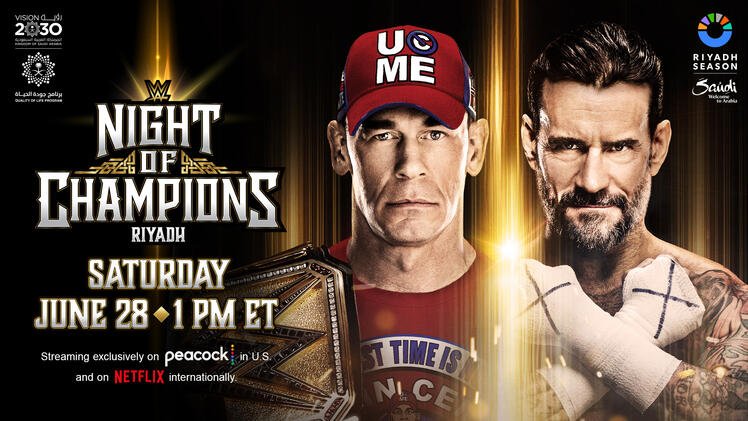 Read more about the article WWE Night of Champions Preview – June 28, 2025: Royalty Will Rise, Gold Will Be Tested, and a Street Fight Erupts in the Desert