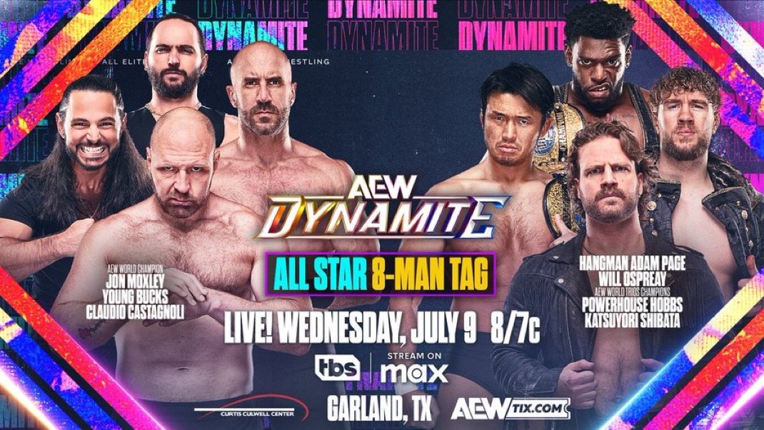 Read more about the article AEW Dynamite Preview – July 9, 2025: All In Texas Go-Home Show Heats Up with MJF & Mark Briscoe Talky Talk, Women’s Casino Gauntlet Spot on the Line, and Final Stops Before the Biggest Show of the Summer