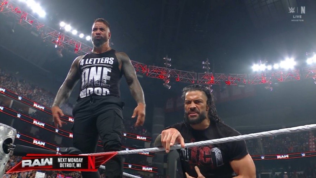 Read more about the article WWE Monday Night RAW July 21st, 2025 Results: Roman Reigns Returns, Women’s Tag Titles Defended, Sheamus Scores Career-First Win Over Rusev, LWO Earn #1 Contender Spot, Iyo Sky vs. Stephanie Vaquer Ends in Chaos