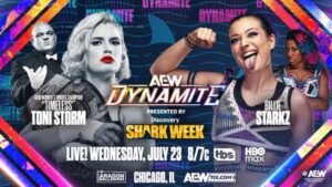 Read more about the article AEW Dynamite July 23rd, 2025 Preview: Storm Circles, Page Strikes, and Shark Week Heats Up in Chicago