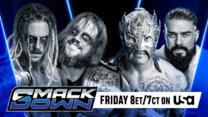 Read more about the article WWE Friday Night SmackDown July 25th, 2025 Preview: Orton and Jelly Roll Clash with McIntyre and Logan Paul, Tag Titles Defended, and Bliss Takes on Perez in Key Match