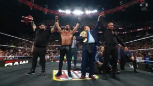 Read more about the article WWE Monday Night RAW August 4, 2025 Results: Seth Rollins Defends World Title, CM Punk Attacks, Becky & Nikki Verbal War, Roman Reigns Returns and Loses His Shoes Again to Bronson Reed ‘The Tribal Thief’