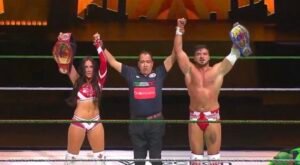 Read more about the article Ethan Page & Chelsea Green Capture AAA World Mixed Tag Team Titles in Monterrey — WWE Duo Stuns La Hiedra & Mr. Iguana at Día de Muertos Event