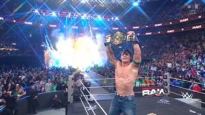 Read more about the article John Cena Defeats “Dirty” Dominik Mysterio in Boston — Wins Intercontinental Title, Becomes WWE Grand Slam Champion on Farewell Tour