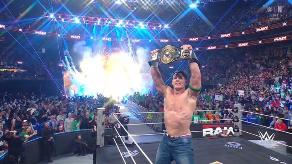 Read more about the article John Cena Defeats “Dirty” Dominik Mysterio in Boston — Wins Intercontinental Title, Becomes WWE Grand Slam Champion on Farewell Tour