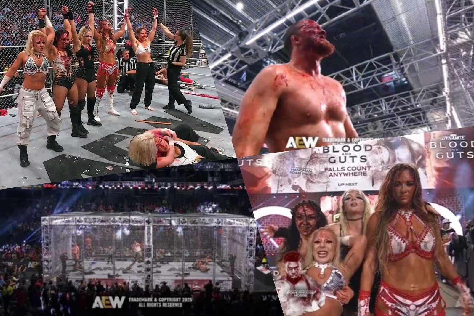 Read more about the article AEW Dynamite Blood & Guts Results – Nov.12, 2025: Kyle O’Reilly Submits Jon Moxley, Mercedes Moné Leads Her Team to Victory, and Hangman Challenges Samoa Joe to a Steel Cage Match Ahead of Full Gear