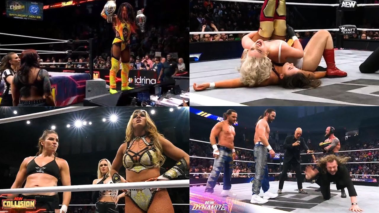 Read more about the article AEW Dynamite & Collision Nov. 19th, 2025 Results and Recap: Mercedes Moné Unifies ROH TV Title, Okada Wins Double Jeopardy, Moxley & Castagnoli Dominate, Lashley & Benjamin Claim Casino Gauntlet Spots