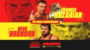 Read more about the article TNA iMPACT! January 1st, 2026 Preview: Kazarian vs. Bear Bronson World Title, Knockouts Trios Brawl, Elegance Brand vs. Angel Warriors & More on the Road to Genesis