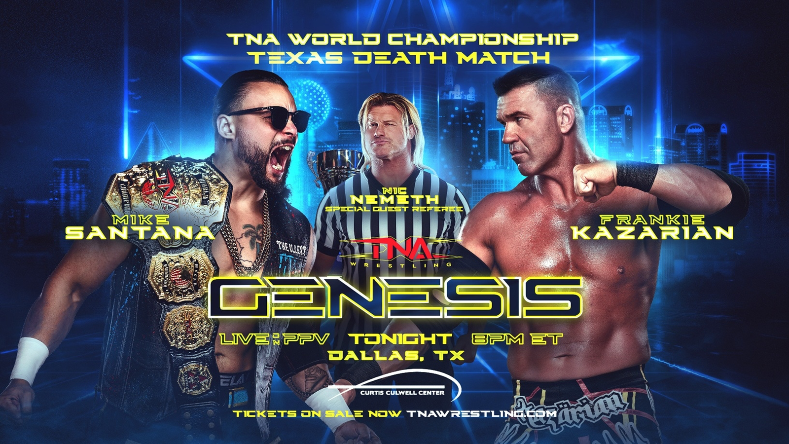 You are currently viewing TNA Genesis Jan. 17th, 2026 Preview: Santana vs Kazarian, Tag Titles, and a Crucial Test for TNA in 2026