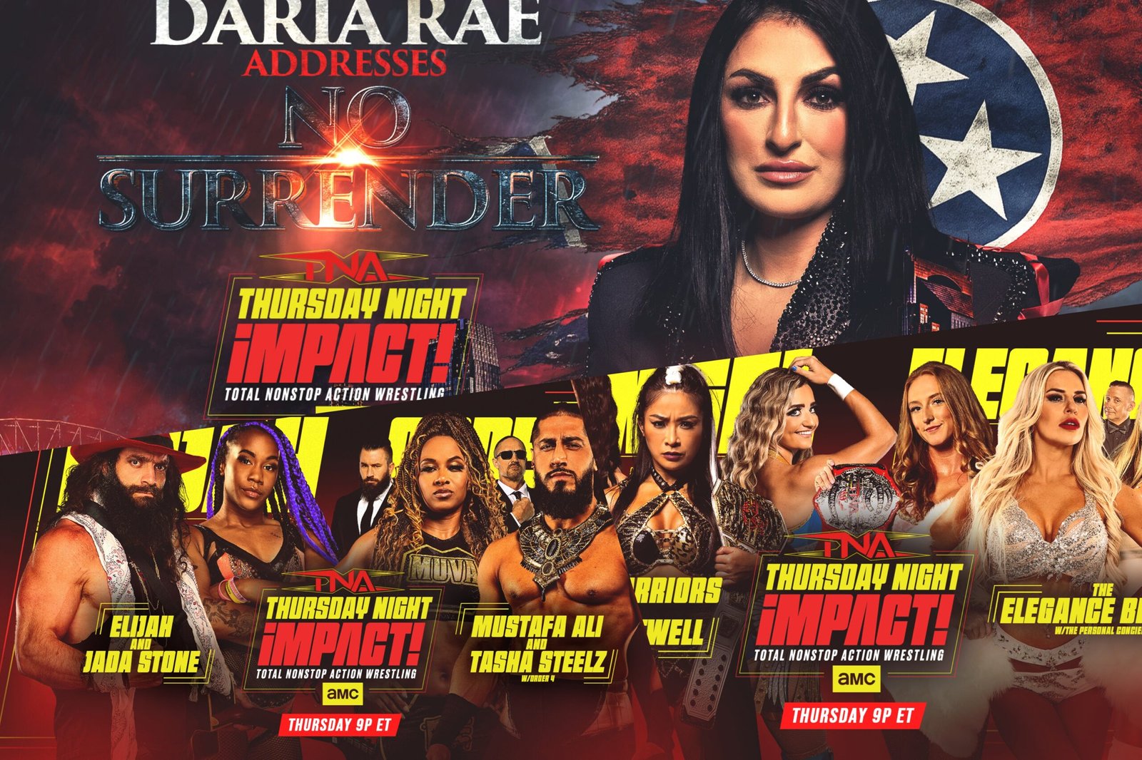 You are currently viewing TNA iMPACT! Feb. 5th, 2026 Preview: Road to No Surrender Heats Up with Order 4 vs. Elijah & Jada, Trey Miguel in Action, and Knockouts Division Warfare