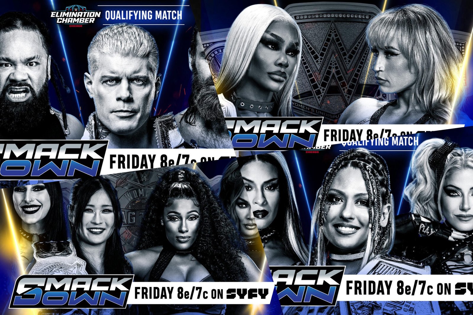 You are currently viewing WWE Friday Night SmackDown Feb. 13th, 2026 Preview: Elimination Chamber Qualifers, Jade Defends Against Grace, & The Women’s Tag Titles Hang In The Balance