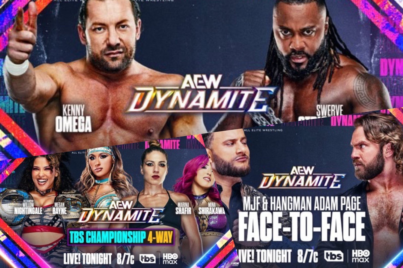 You are currently viewing AEW Dynamite Feb. 18th, 2026 Preview: Kenny Omega vs Swerve Strickland, TBS Title 4-Way, MJF & Hangman Adam Page face-to-face