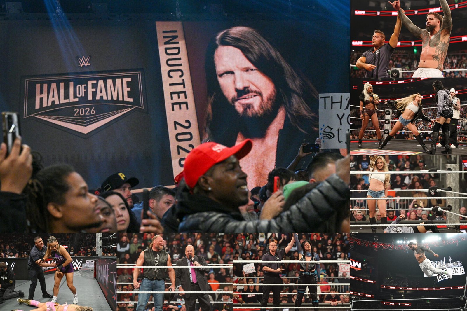 You are currently viewing WWE Monday Night RAW Feb. 23rd, 2026 Results & Recap: Jey Uso and Raquel Rodriguez Qualify for Elimination Chamber, Brock Lesnar Issues WrestleMania Open Challenge, AJ Styles Retires and Joins the WWE Hall of Fame