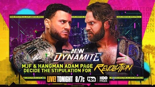 AEW Dynamite Feb. 26th, 2026 Preview: MJF and Hangman Pick Revolution Stipulations & Mile High Madness