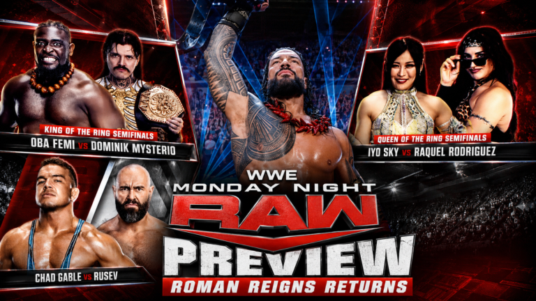 WWE Monday Night RAW June 15th, 2026 Preview: Roman Reigns Returns As Oba Femi Battles Dominik Mysterio And Chad Gable Faces Rusev